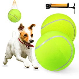 Mity rain Herding Ball for Dogs, 10" Herding Ball for Corgis Horse Ball (with Air Pump and Tennis Ball Cover), Best Collie Ball Australian Shepherd Dog Ball Toys Herding Balls for Cattle Dogs