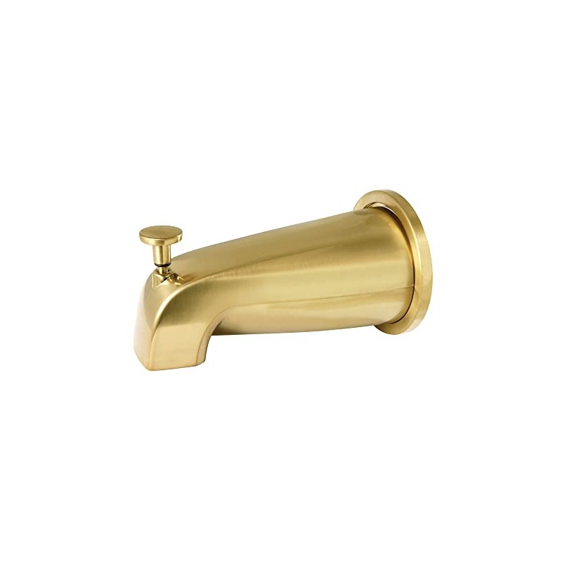 Kingston Brass K188E7 Showerscape Diverter Tub Spout with Flange, Brushed