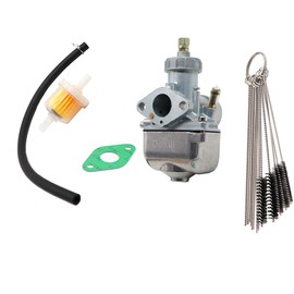 Dokili Vergaser 19mm 16N1-11 für Simson S50 S51 S70 DDR-Typ 1.Wahl, Vergaser Carbon Reiniger Kit & Kraftstofffilter Befestigungsdichtung