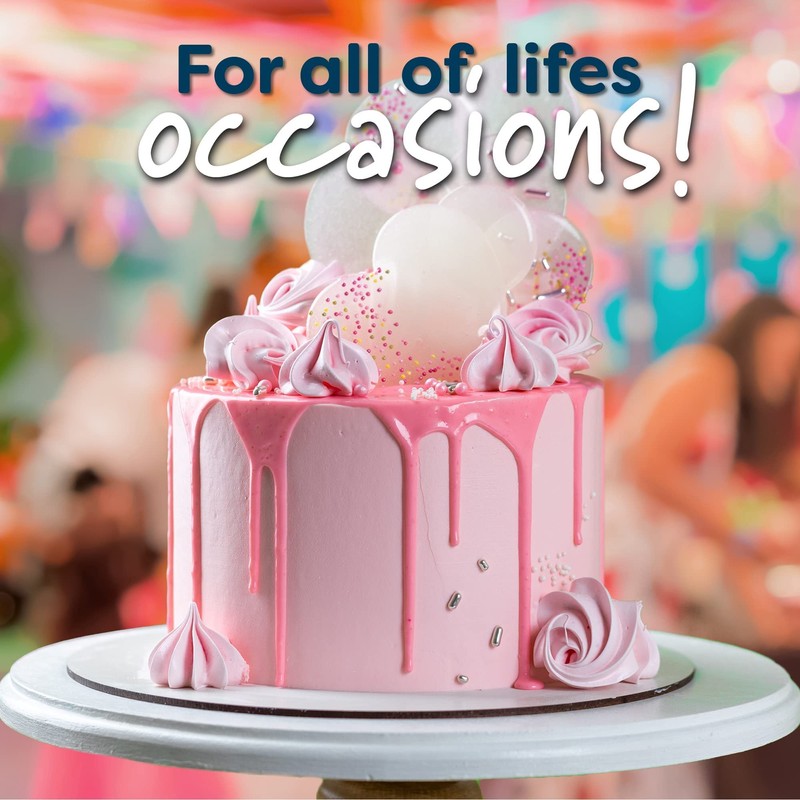 White Cake Boards Round | 25 Pack – 10 Inch