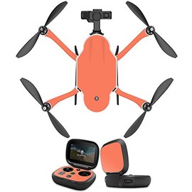 MightySkins Skin Compatible With GoPro Karma Drone headphones wrap cover sticker skins Solid Salmon