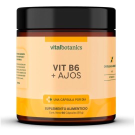 🧄💊 Vitamina B6 + Ajo | 60 Cáps | VitalBotanics | Energía, Corazón & Bienestar