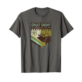 Great Smoky Mountains National Park Vintage Moose T-Shirt