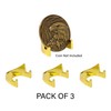 LOGOS COINS Challenge Coin Display Stand (3 Pack) - Sturdy