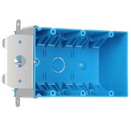 XIUTE 3 Gang Electrical Box,49 Cubic Inch Adjustable Boxes,Three Gang PVC Work Switch/Outlet Wall Electrical Box, ETL Approved，(Blue, 1-Pack)