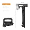 TESCOACH Camping Axe 27 cm Lightweight Hatchet 3-in-1, Ergonomic Handle,