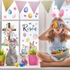 JarThenaAMCS Easter He is Risen Window Clings Bunny Egg Floral
