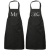 60 Second Makeover Limited Couples Mr and Mrs Black Apron