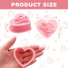 JIRFZUY 10 Pcs Valentine's Day Cookie Cutter, Heart Shaped Cookie