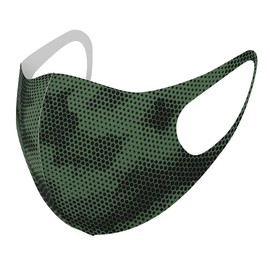 Design 011571 Mask, Set of 2, Polyester, Washable, Cloth Mask, XL, Large, Men's, Camouflage Pattern