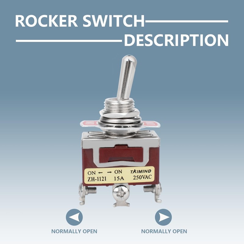 Innfeeltech 3 Pcs Toggle Switch, 20A 125V, 1121 SPDT, 3