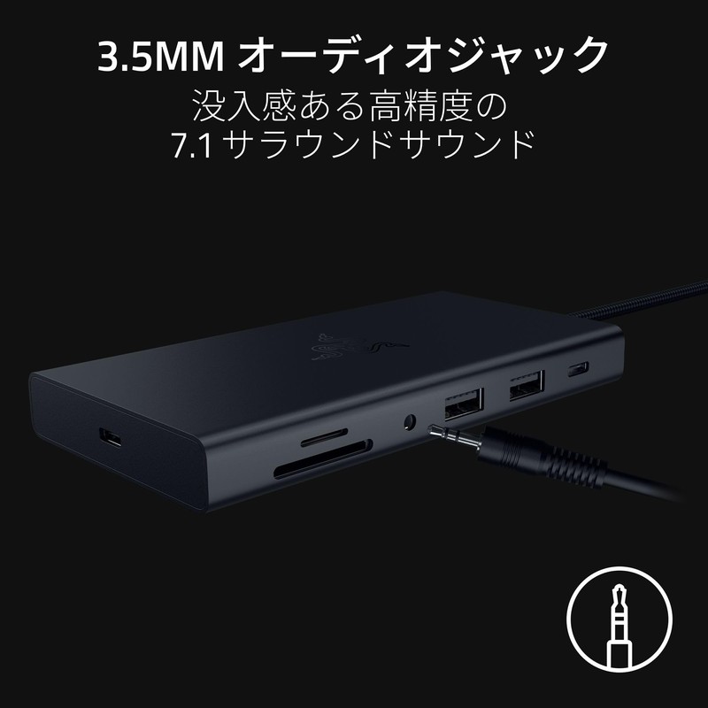 Razer USB C Dock Dock, 11-Port Design, USB-C Port, USB-A