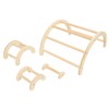 Chick Perch Paw Grinding Stable Structure Arch Shape Wooden Chicken