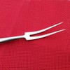 Barbecue Fork with Wooden Handle Stainless Steel Multifunction Nonstick Barbecue