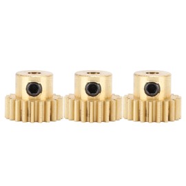 3Pcs RC Car Gear Copper M0.6 3.175mm Diameter Remote Control Car Motor Gear with M3 Positioning Screw for Hsp 1/10 23T
