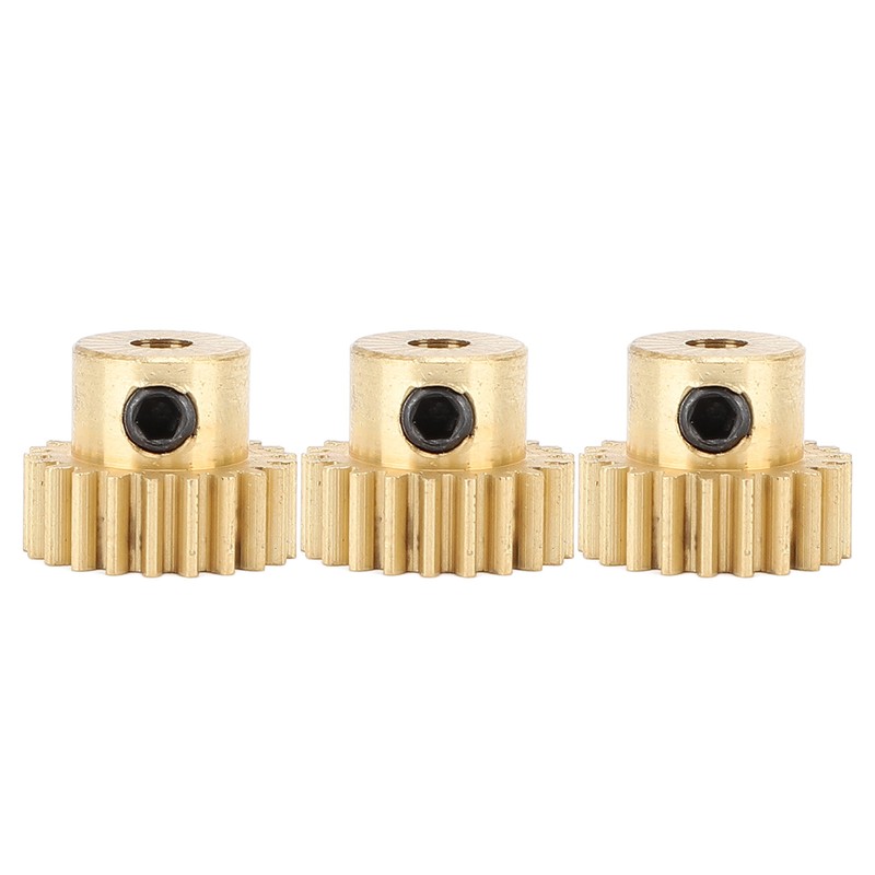 3Pcs RC Car Gear Copper M0.6 3.175mm Diameter Remote Control