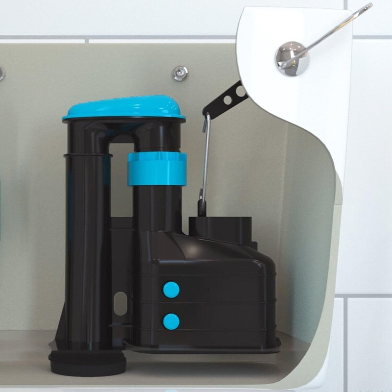 SPARES2GO Dual Flush Toilet Syphon Height Adjustable 7.5" to 9.5"