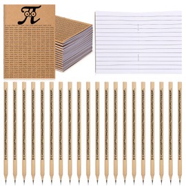 Frienda 30 Sets Math Teacher Gift Math Party favors Teacher Appreciation Gifts Bulk Pi Themed Pencil Mini Notepad Set Back to School First Day of School Classroom Activity Supplies