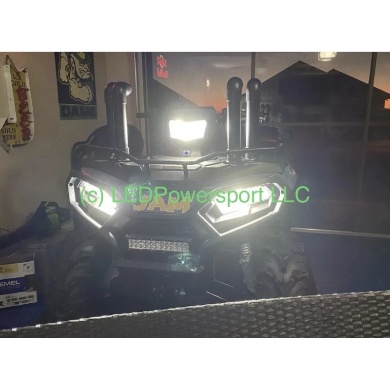 RD 2011 Yamaha Raptor 125 ATV LED Headlight Upgrade Kit