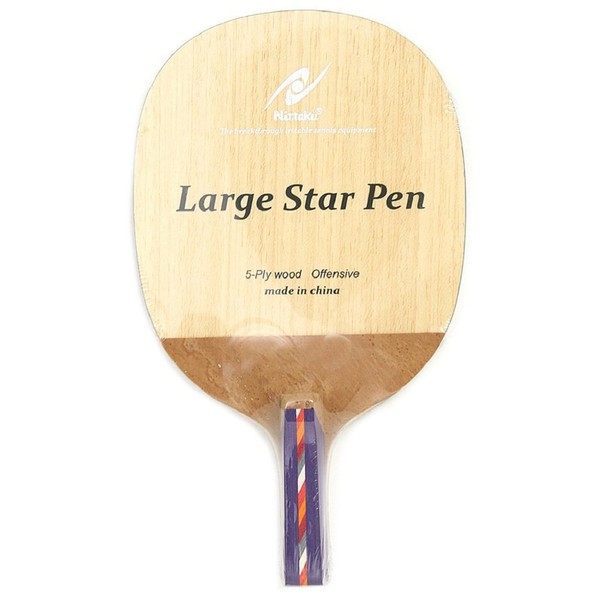 Nitaku NE-6689 Table Tennis Racket, Large Star, Pen Holder, For Large Balls