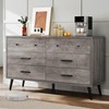 YITAHOME Grey Dresser TV Stand for 55 Inch TV/6 Drawer