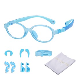SooGree - Gafas de luz azul para niños con bloqueo de luz azul para adolescentes y niñas, pantalla de computadora, teléfono de TV para juegos, 4-8 Azul, 4 - 8 yrs old
