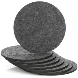 com-four® 8X Filzuntersetzer - Tischschoner aus robustem Filz - Unterlage für Töpfe, Gläser, Schüsseln und Vasen - runde Schutzmatte für Tisch und Möbel Ø 15 cm