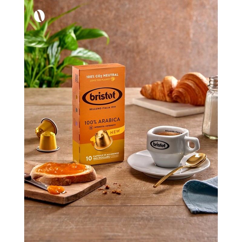 Bristot 100% Arabica Coffee Capsules – Medium Roast – Compatible