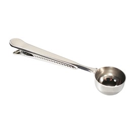 Measuring Spoon Spoon for Coffee - Teaspoon with Clip Seals Bag in Stainless Steel for Measuring the Quantity of Coffee Powder 7g