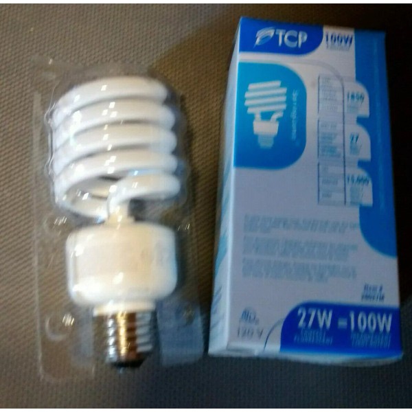 TCP 27W Compact Fluorescent Light Bulb 1850 Lumens E26 Med