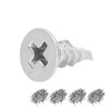 200Pcs Self Drilling Screw Countersunk Cross Stainless Steel 13mm Length