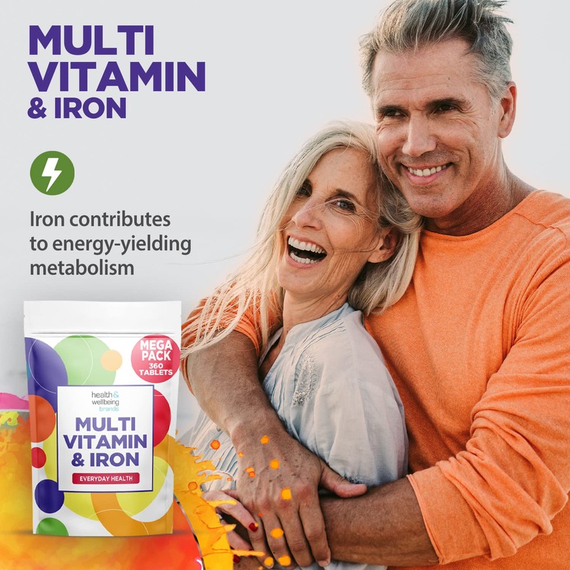 Multivitamin & Iron 360 Tablets | One A Day Formulation