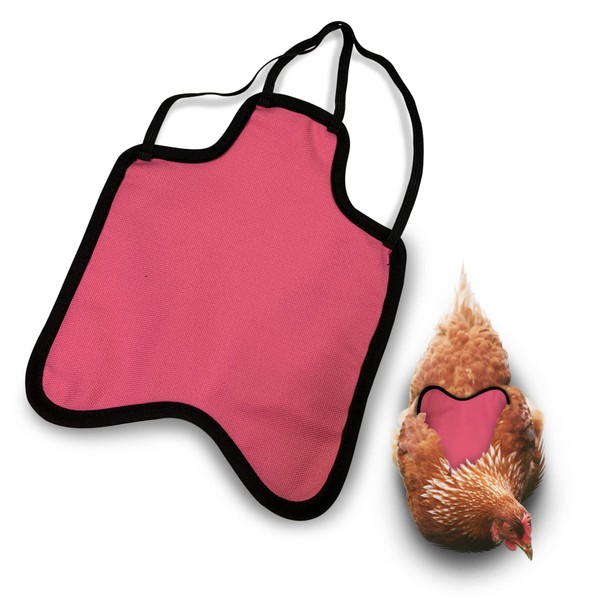 Hen Saver Hen Apron/Saddle, Double Strap, Medium, Awareness Pink