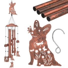 Briwooody Corgi Wind Chimes Outdoor Corgi Gifts for Women Men Mom Grandma Wife Friends Birthday Gifts Memorial Gift Metal Wind Chimes for Outside Indoors Home Lawn Porch Patio Garden Yard Decorations