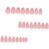 24 Piezas de Uñas Postizas a Presión, Uñas Falsas Cuadradas