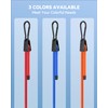8 Pcs 24 Inch Adjustable Carabiner Bungee Cords with Hooks,