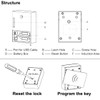 WOOCH RFID Locks for Cabinets Hidden DIY Lock - Electronic
