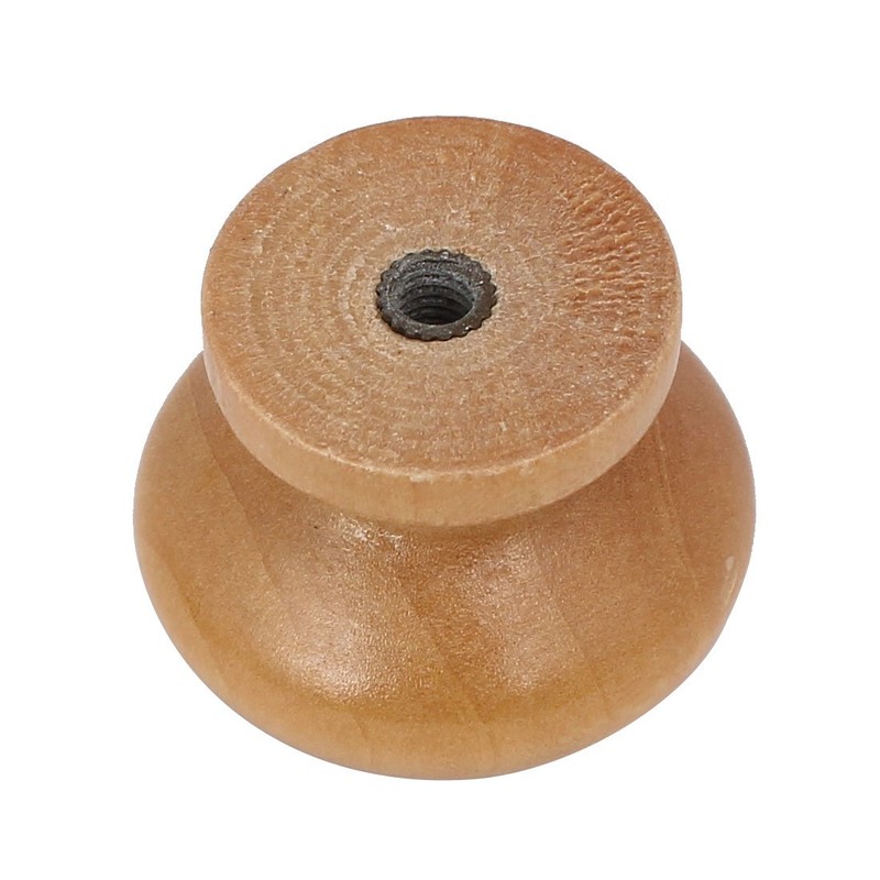 Sourcingmap Wardrobe Drawer Wooden Round Pull Knobs Handles Grips Khaki