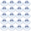 Dovhmoh 100pcs Transparent Suction Cup Plastic Suction Cup Without Hook