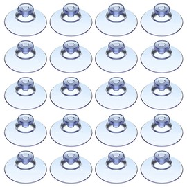 Dovhmoh 100pcs Transparent Suction Cup Plastic Suction Cup Without Hook Pad For Outdoor Kitchen Bathroom Window 20mm