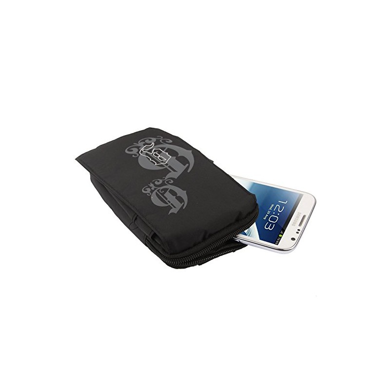 DFV mobile - Multi-Functional Vertical Stripes Pouch Bag Case Zipper
