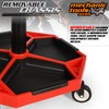 M-AUTO Pneumatic Mobile Rolling Garage Stool with Equipment Tray and