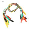 Crocodile Clip Cable, 10pcs 50cm Dual Ended Alligator Clips Test