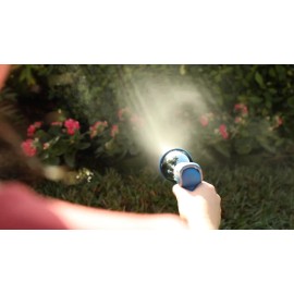 INNAV8 Garden Hose Nozzle Sprayer Heavy Duty - Features 10 Spray Patterns, THUMB