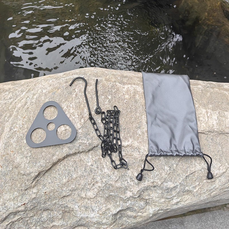Tripod for Fire Pit, Swivel Grill Tripod, Stainless Steel Camping