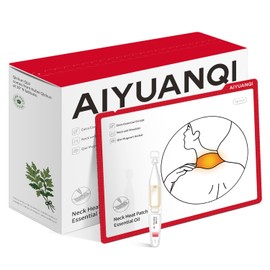AIYUANQI Herbal Heat Patch, Mugwort Adhesive Patches with Essential Oil for Neck and Shoulder, Skin Friendly Breathable(5 Bags)
