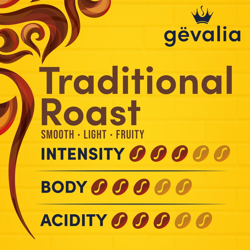Gevalia Traditional Roast Mild Light Roast Ground Coffee, 12 oz