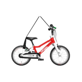 woom Butler Carry Bag, Children's Bicycle Transport Bag, up to 16 Inches, Removable Strap, Foldable, Machine Washable, Black