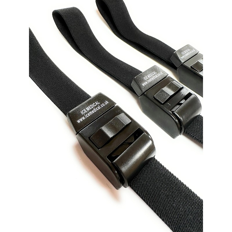 3 x ICE Medical Medical Tourniquet Black Quick and Slow