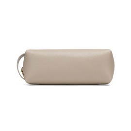 YONBEN Pencil Case Soft School Pencil Pouch Bag for Easy Carry Stylish and Durable (Khaki,Faux leather)